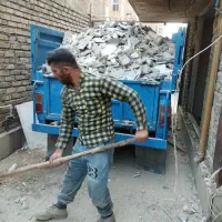 حمل نخاله مصالح ساختمانی تخریب با نیسان اتاق بزرگ
