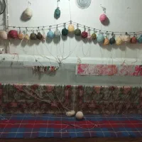 یک جفت فرش نیمه کاره زرنیم اولیا با تمام مصالح