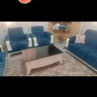 فروش فوری مبل و میز وسط به همراه عسلی
