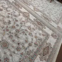 فرش ۹متری طوسی فیلی تمام نخ خیلی نو۲عدد