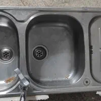 سینک ظرفشویی استیل البرز ۱۲۰ سانتی درحد نو