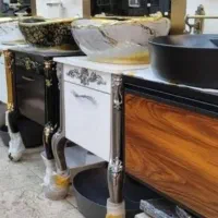 روشویی پایه دار مدل بتنی و هایکلاس کابینتی راش۵|لوازم سرویس بهداشتی|قم, شاه ابراهیم|دیوار