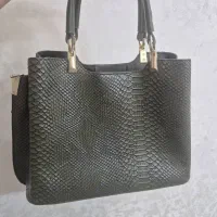 کیف مجلسی طرح پوست ماری زیتونی