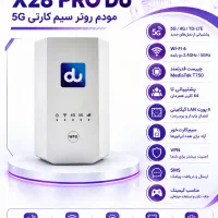 مودم X28 PRO DU همراه با کارتن و آداپتور اورجینال