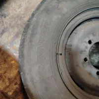 یک جفت رینگ و لاستیک جلو نیسان|قطعات یدکی و لوازم جانبی|ساری, |دیوار