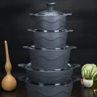 قابلمه و تابه ۱۰ پارچه گرانیتی چدنی دالغا ترکیه