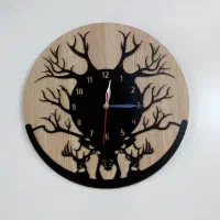 ساعت دیواری دکوراتیو چوبی ، تعداد محدود|ساعت دیواری و تزئینی|سمنان, |دیوار