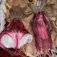ست شکلات خوری و گلدان اصل چک