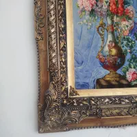 تابلوفرش گلوگلدان وآیه|تابلو فرش|کرمانشاه, |دیوار