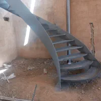 پله آهنی صاف و گرد