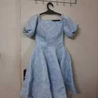 لباس مجلسی رنگ آبی مثل تو تن مانکن