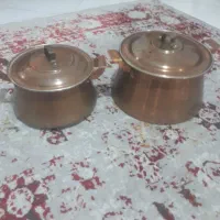 ۲ عدد قابلمه مسی سنگین وزن کیلو ۲۵۰۰