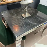 میز ناهار خوری استیل درجه یک|میز و صندلی غذاخوری|قم, باجک دو|دیوار