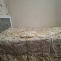 روتختی خارجی ۴تکه حریر ساتن ۲ نفره گلدوزی زرکوب