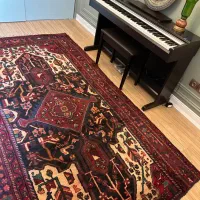 یک تخته فرش دستباف نهاوند|فرش|تهران, آبشار تهران (دریاچه)|دیوار