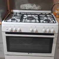 گاز ۵ شعله با فر . مارک scar ترکیه و جوجه گردان