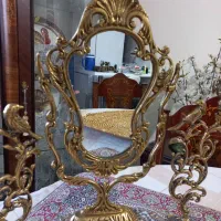 آیینه شمعدان برنزی|صنایع دستی و سایر لوازم تزئینی|شیراز, درکی|دیوار