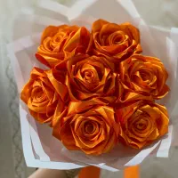 دسته گل روبانی