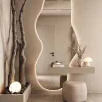 آینه دفرمه بکلایت/سندبلاستLEDهوشمند/انواع طرح ها
