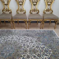 ۴تا صندلی نمام چوب ورق طلا