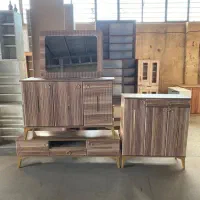 ست کنسول و آینه سرویس چوبی جهیزیه اینه کنسول|بوفه، ویترین، کنسول|تهران, شهید رجایی|دیوار