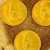 ۳عدد سکه طلای احمد شاه قاجار ۲۲عیار