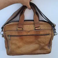 کیف چرم اداری قهوه ای(کارکرده)