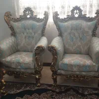 مبل۹نفره بامیز وعسلی.همراه میزغذاخوری ۴نفره.درحدنو|مبلمان خانگی و میز عسلی|پیشوا, |دیوار