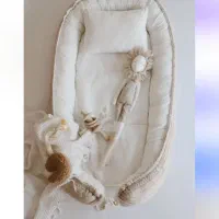 تشک گاردار نوزاد به همراه بالشت و تشک و کاور