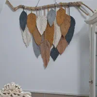 دیوارکوب مکرومه