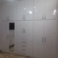 کمد دیواری ملامینه پویا اشکاف ام دی اف تخت تاشو|جاکفشی، کمد، دراور|مشهد, عبادی|دیوار