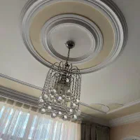 یک جفت لوستر سقفی کریستالی
