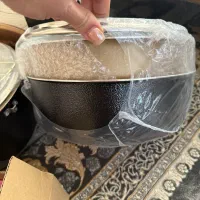 گلیم دستبافت و سرویس قابلمه پونزده پارچه آکبند و|گلیم، جاجیم، گبه|ری, دولت‌آباد|دیوار