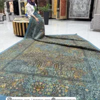 قالی هزارشانه/+هنر درهرگره پشمی +رنگ دودی دلفینی&|فرش|شوشتر, |دیوار