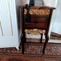 میز تلفن چوبی