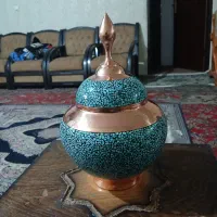 قندان وشکلات خوری بزرگ فیروزه کوبی|صنایع دستی و سایر لوازم تزئینی|فلاورجان, |دیوار