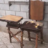 میز تلفن بسیار زیبا با طرح چوبی