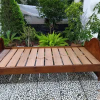 تختخواب یک نفره کامل چوب|تخت و سرویس خواب|ساری, |دیوار