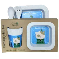 ظرف غذا 5تیکه طرح دار|ظروف نگهدارنده، پلاستیکی، یکبارمصرف|قم, لسانی|دیوار