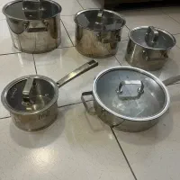 قابلمه استیل ۵ تیکه