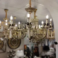 لوستر مهاجر،مدل سنگ و فلز|لوستر و چراغ آویز|تهران, علم و صنعت|دیوار