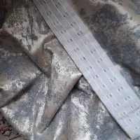 والان پرده مخمل طوسی پتینه مناسب جهیزیه|پرده، رانر، رومیزی|تهران, سید خندان (جلفا)|دیوار