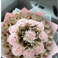 گل ربانی پول آرایی|گل مصنوعی|خرمدره, |دیوار