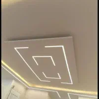 اجرای کناف لاین نوری باکس پشت تی وی و...