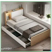 تخت و میزتحریر و میزآرایش و کتابخانه، تکی یا همه|تخت و سرویس خواب|تهران, نظام‌آباد|دیوار
