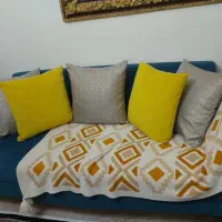 سرویس مبل ۹ نفره بدون میز در حد نو تمیز بدون ایراد