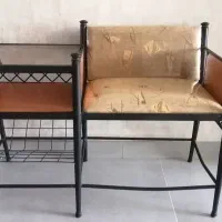 میز تلفن فرفوژه/چوب درحدبسیارنو وشیک