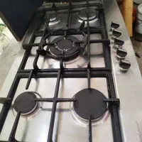 گاز استیل ۴شعله و ۵شعله ترموکوبل شیشه گاز|اجاق گاز و لوازم برقی پخت‌وپز|کرج, حسین‌آباد|دیوار