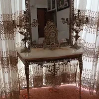 اینه وشمعدان برنزی|صنایع دستی و سایر لوازم تزئینی|اصفهان, شهرک مهدیه|دیوار