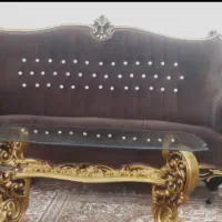 مبل سلطنتی وگل میز